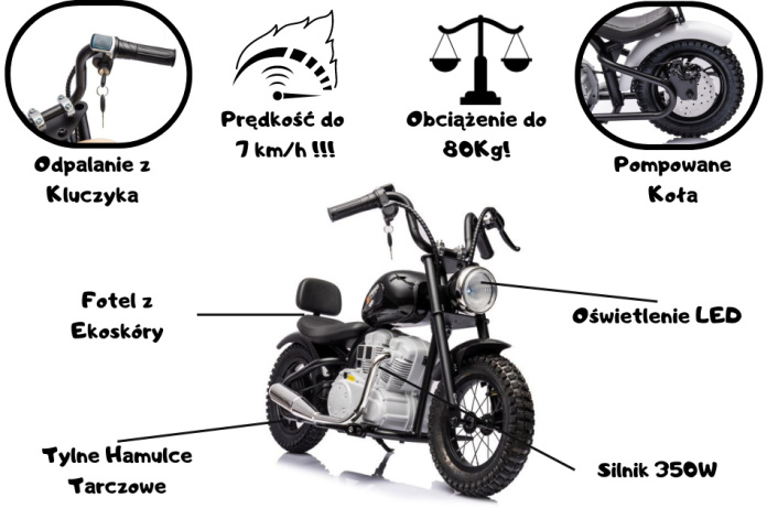 Motor na akumulator speed a9902 biały